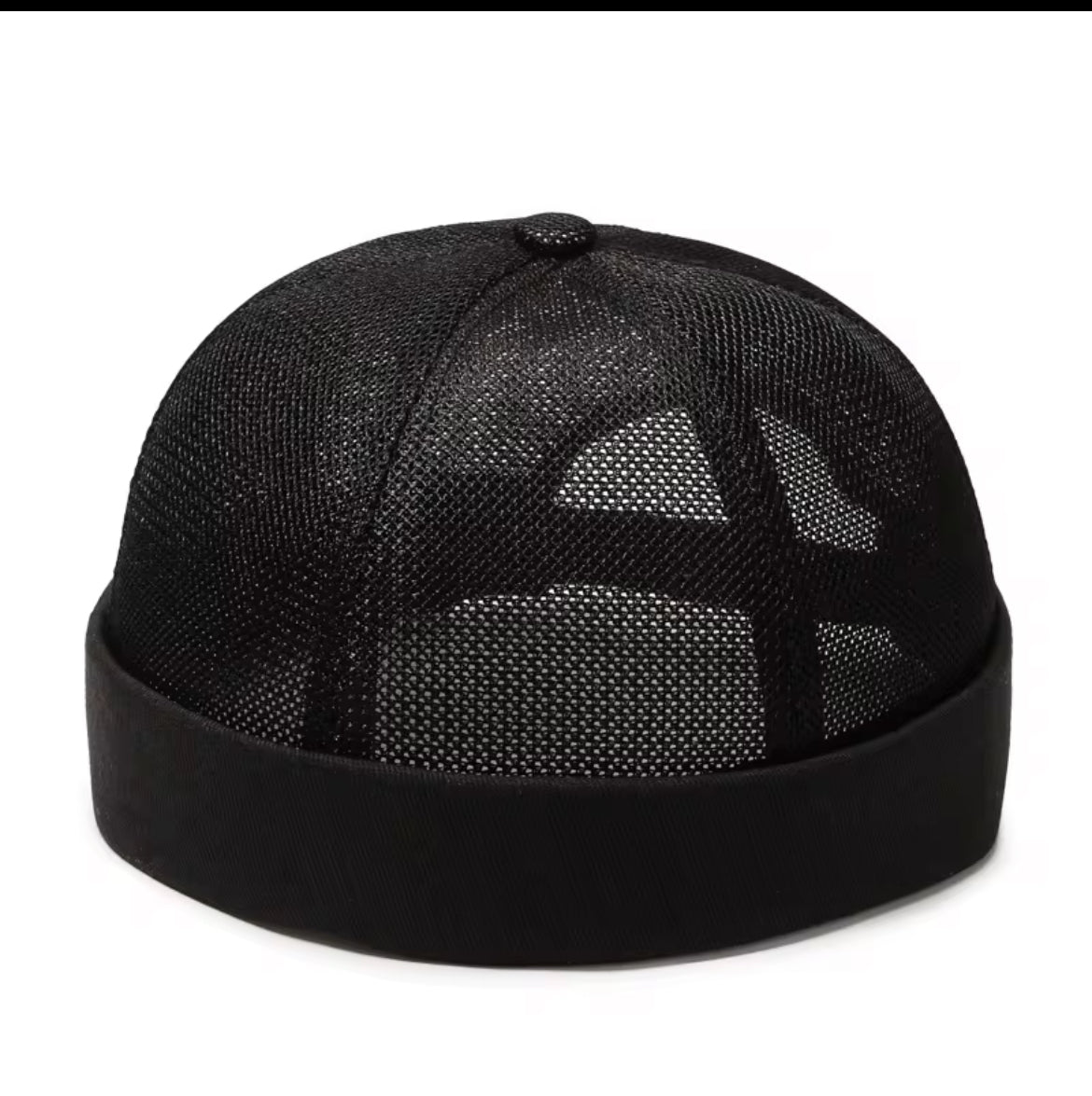 Bonnet Docker en Mesh Noir - Taille Unique